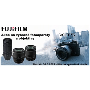 Fujifilm - Akce na vybrané fotoaparáty a&nbspobjektivy (Platí&nbspdo&nbsp30.6.2024)