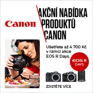 CANON EOS R DAYS: Akce na sníženou cenu vybrané techniky (Platí&nbspod&nbsp2.12.&nbspdo&nbsp15.12.2024)