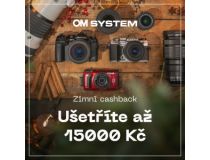 OM SYSTEM -  ZIMNÍ CASHBACK (Platí&nbsp3.12.2024 -&nbsp12.1.2025)