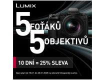 LUMIX - Speciální slevová akce (Platí&nbsp10.1.&nbspdo&nbsp20.1.2025)