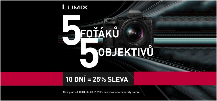 LUMIX - Speciální slevová akce (Od 10.1. do 20.1.2025)