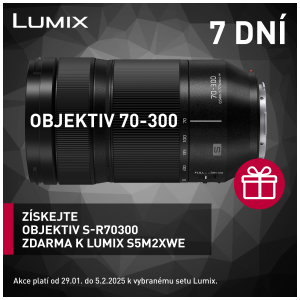 LUMIX S5M2XWE + 70-300 mm jako darek! (Platí&nbspod&nbsp29.1.&nbspdo&nbsp5.2.2025)